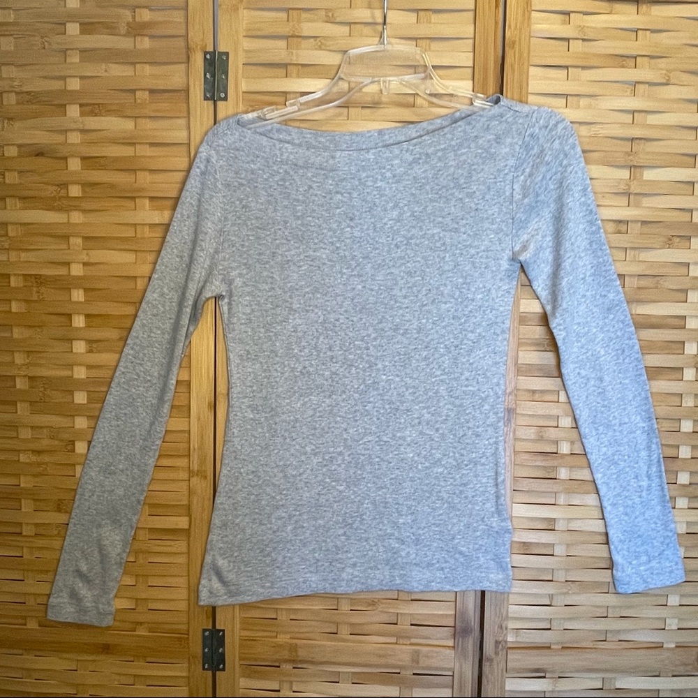 Gap The Modern Boatneck Pullover Gray